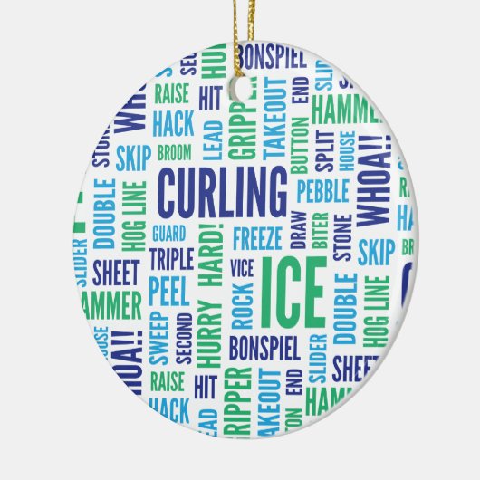 Curling Lingo Ornament (Links)