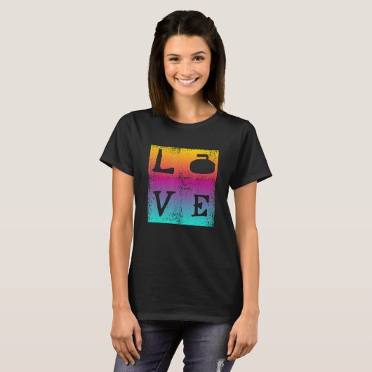 Curling Love T-shirt (Voorkant volledig)