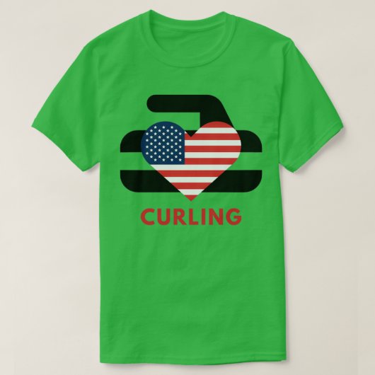 Curling Love USA T-shirt (Design voorkant)