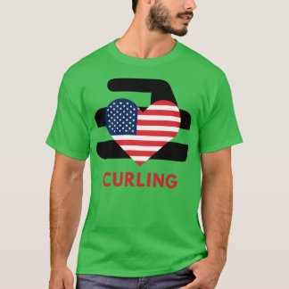 Curling Love USA T-shirt