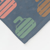  Curling Lover Retro Curling Gift Blanket Fleece Deken (Hoek)