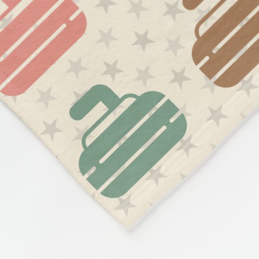 Curling Lover Retro Curling Gift Blanket Fleece Deken (Hoek)