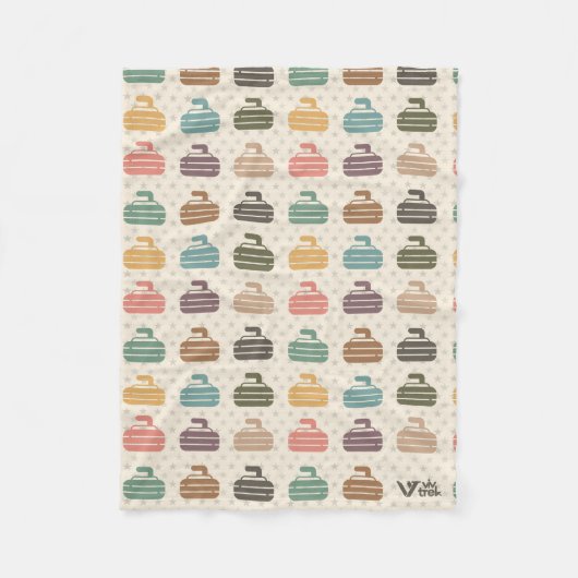 Curling Lover Retro Curling Gift Blanket Fleece Deken (Voorkant)