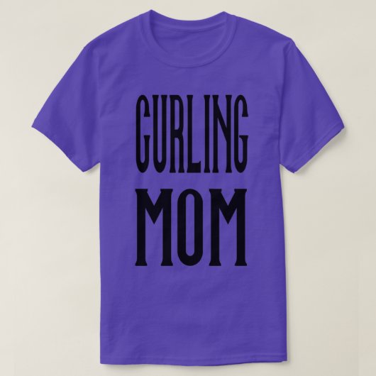 Curling mam 1 t-shirt (Design voorkant)