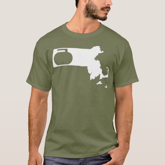 Curling Massachusetts T-shirt (Voorkant)
