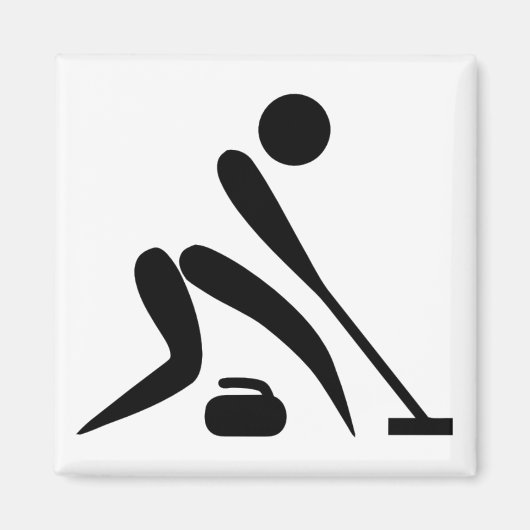 Curling Pictogram Magneet (Voorkant)