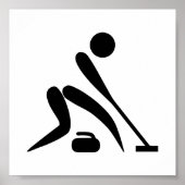 Curling Pictogram Poster (Voorkant)