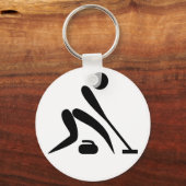 Curling Pictogram Sleutelhanger (Voorkant)