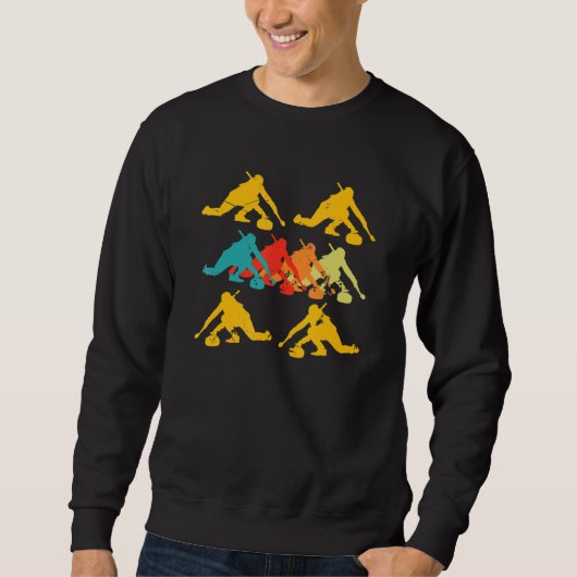 Curling Player Crew Team Coach Stones Winter Ice S Trui (Voorkant)