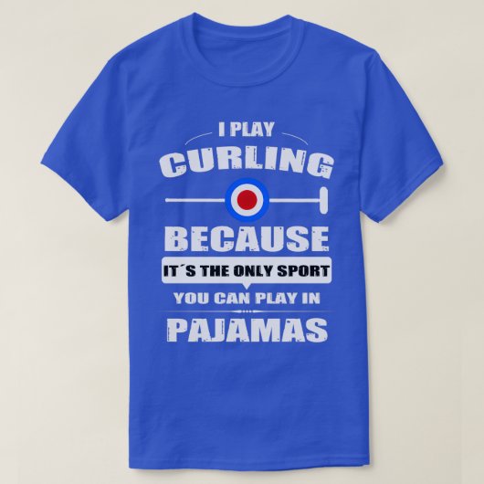 Curling Player Winter Sports Curling Stone Curler T-shirt (Design voorkant)