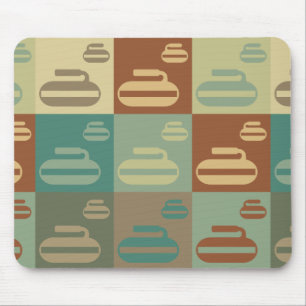 Curling Pop Art Muismat