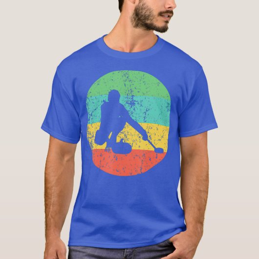 Curling Retro Curler T-shirt (Voorkant)