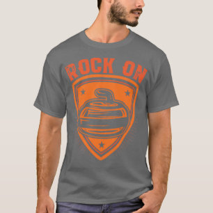 Curling Rock on curling game curling player T-shirt