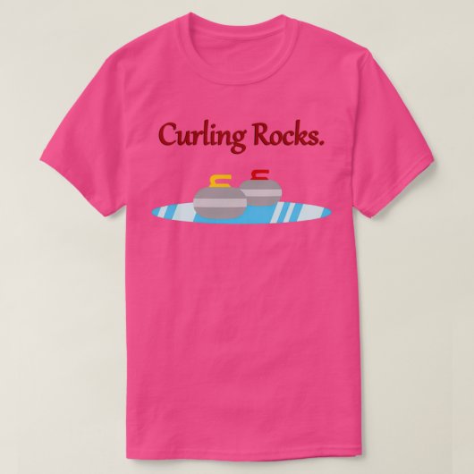 Curling Rocks 3 T-shirt (Design voorkant)