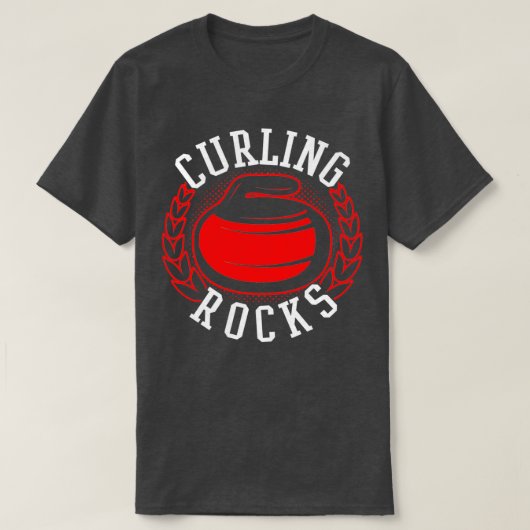 Curling Rocks 8 T-shirt (Design voorkant)