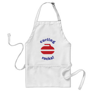 Curling Rocks apron Standaard Schort