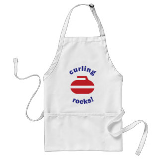 Curling Rocks apron Standaard Schort