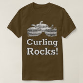 Curling Rocks Blk T-shirt (Design voorkant)