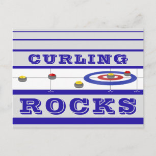 Curling Rocks Briefkaart