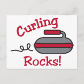 Curling Rocks Briefkaart (Voorkant)