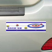 Curling Rocks Bumpersticker (Op auto)