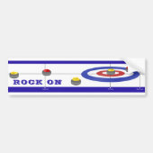 Curling Rocks Bumpersticker (Voorkant)