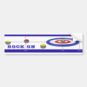Curling Rocks Bumpersticker