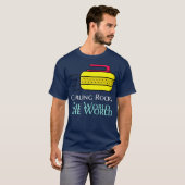 Curling Rocks de wereld T-shirt (Voorkant volledig)