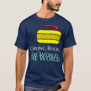 Curling Rocks de wereld T-shirt