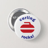 Curling Rocks-knop Ronde Button 5,7 Cm (Voorkant /achterkant)
