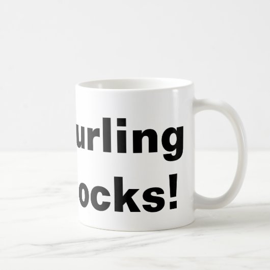 Curling Rocks Koffiemok (Rechts)