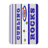 Curling Rocks Magneet (Verticaal)