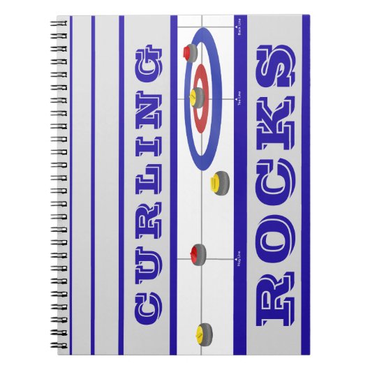 Curling Rocks Notitieboek (Voorkant)