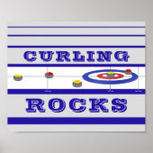 Curling Rocks Poster (Voorkant)