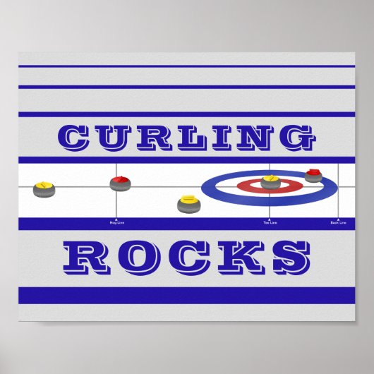 Curling Rocks Poster (Voorkant)
