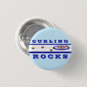 Curling Rocks Ronde Button 3,2 Cm (Voorkant /achterkant)