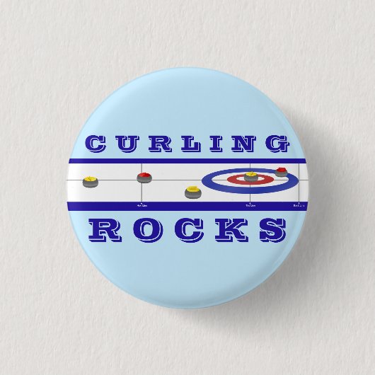 Curling Rocks Ronde Button 3,2 Cm (Voorkant)
