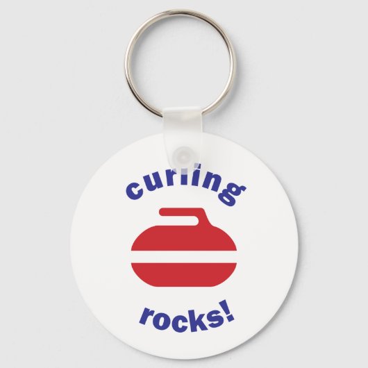 Curling Rocks sleutelhanger (Voorkant)