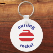 Curling Rocks sleutelhanger (Voorkant)