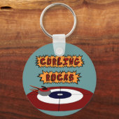 Curling Rocks Sleutelhanger (Voorkant)