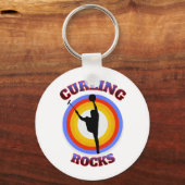 Curling Rocks Sleutelhanger (Achterkant)