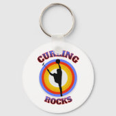 Curling Rocks Sleutelhanger (Achterkant)