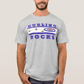 Curling Rocks T-shirt (Voorkant)