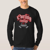 Curling Rocks T-shirt (Voorkant)