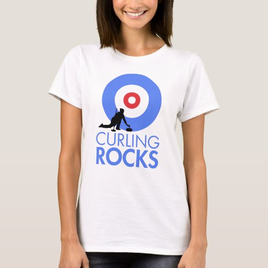 Curling Rocks T-shirt (Voorkant)