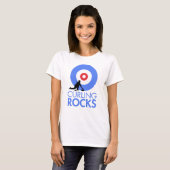 Curling Rocks T-shirt (Voorkant volledig)