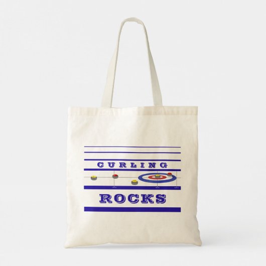 Curling Rocks Tote Bag (Achterkant)