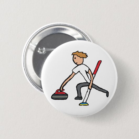 Curling Ronde Button 5,7 Cm (Voorkant /achterkant)