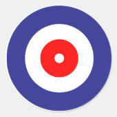 Curling Ronde Sticker (Voorkant)