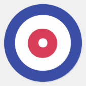 Curling Ronde Sticker (Voorkant)
